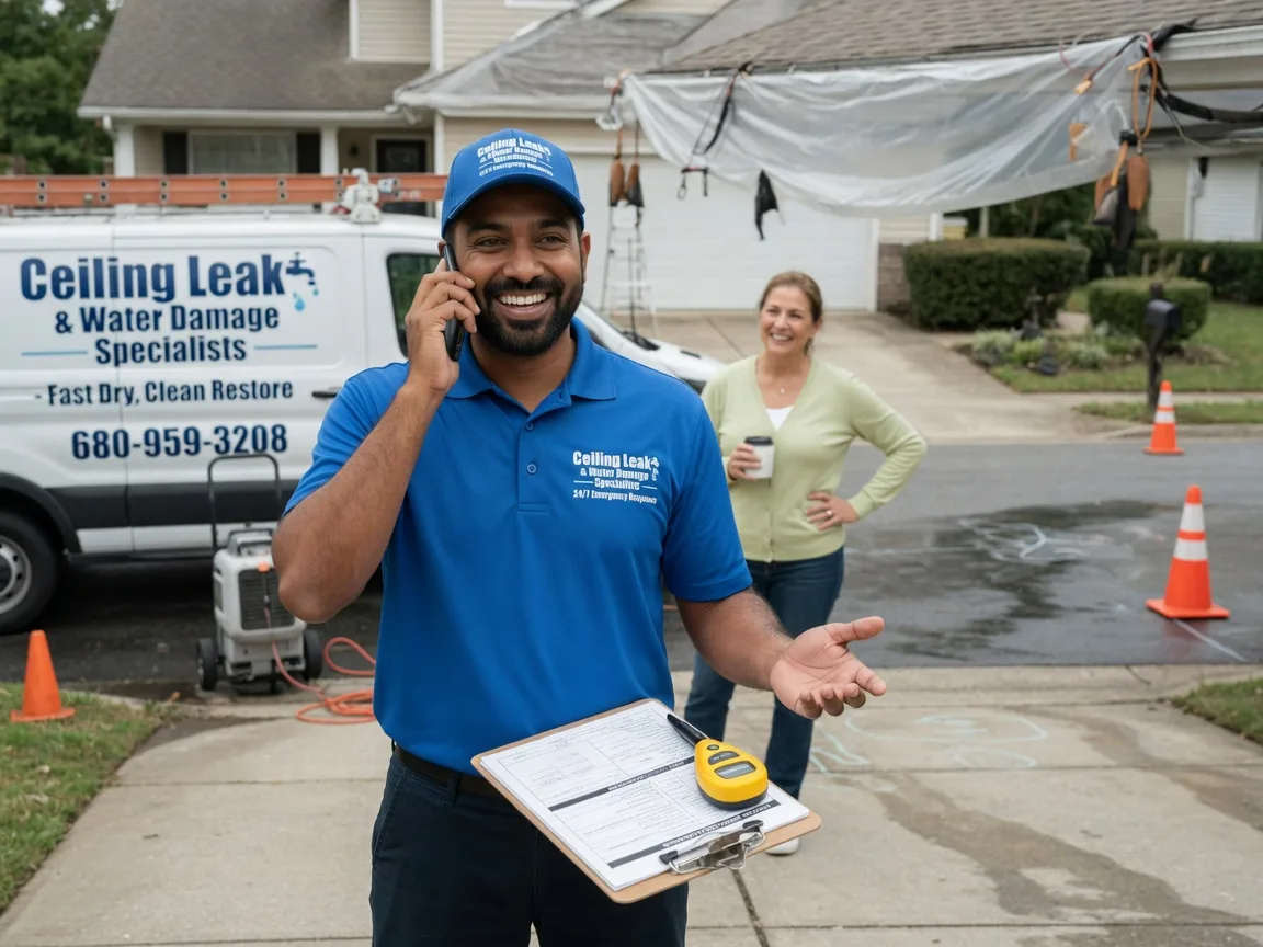Ceiling Leak Cleanup Westphalia, IN FAQs